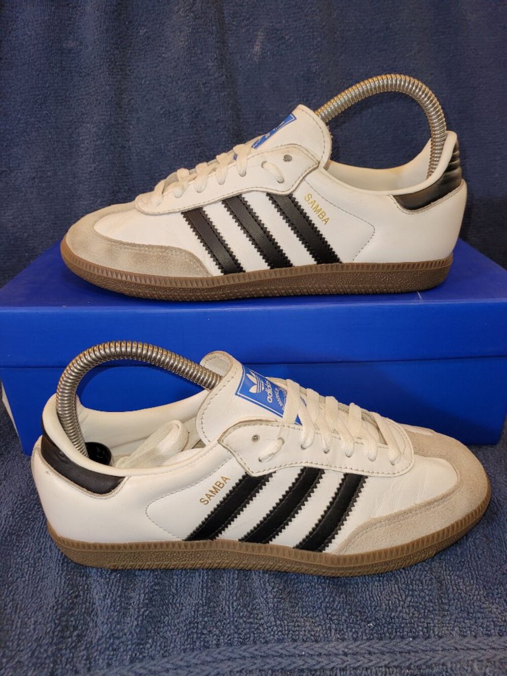 Adidas Samba OG Women's Size 6 White Black Brown Gum Sneakers IG9030 (#1872)